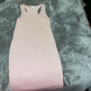 Size XL Beige Pink Maxi Dress
